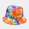 thumbnail image 5 of CoCopeaunts Tie Dye Bucket Hat for Women Double Side Wear Sun Protector Fisherman Hat for Travelling All Seasons All-Match, 5 of 8