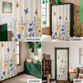 thumbnail image 6 of Shower Curtain, Colorful Lavender Daisy on Linen Waterproof Shower Curtain Set with Hooks for Bathroom Showers,Stalls and Bathtubs,72x72In Summer Flower Butterfly, 6 of 9