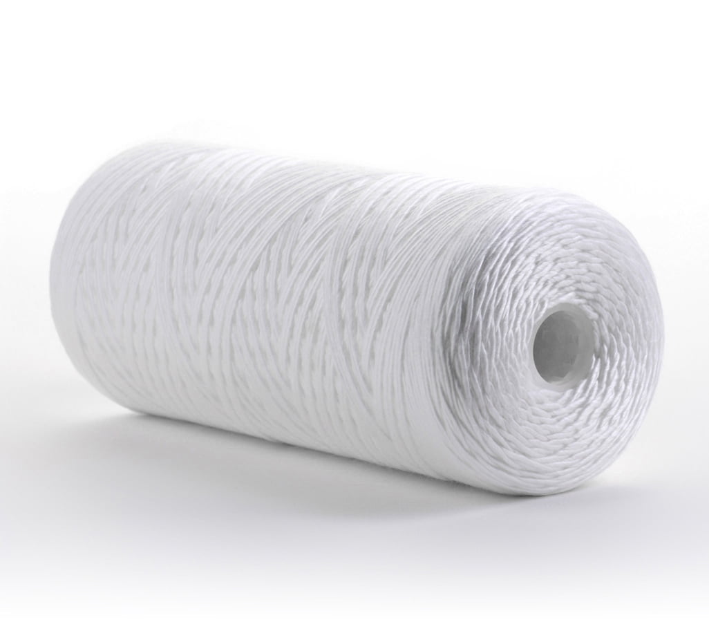 Hydronix SWC-45-1050 Universal Whole House Sediment String Wound Water Filter Cartridge 4.5" x 10" - 50 micron