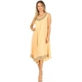 thumbnail image 5 of Sakkas Everyday Essentials Caftan Tank Dress / Cover Up - Sand / Black - One Size, 5 of 5