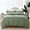 Sage Green (No Comforter), variant on Mildly 3 Pieces Duvet Cover Set, 1 Duvet Cover with Zipper Closure and 2 Pillow Shams (Beige, Full Size)