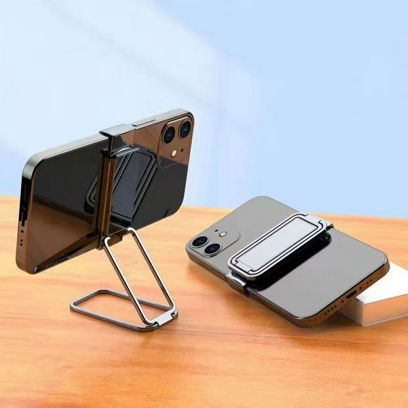 El soporte para teléfono móvil de escritorio con clip se puede girar 360 grados con imán para automóvil y se puede plegar para un fácil almacenamiento.