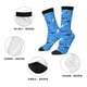 thumbnail image 5 of Fotbe Cute Shark Calcetas Largas con Estampado para Hombre y Mujer – Calcetas de Compresión Transpirables y Elásticas, Viajar y Uso Diario Talla 5-11, 5 of 6