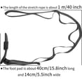 thumbnail image 3 of Fiudx Cinturón Elástico de Yoga, Extensor de Piernas Versátil con Presillas, Herramienta de Rehabilitación Segura y Cómoda, Diseño Ergonómico para Mayor Flexibilidad, Ideal para Bailarines, Atletas y, 3 of 6