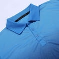 thumbnail image 6 of JLFKNG Summer Mens Cool T Shirt Fashion Gradient Color Polo Shirts Lapel Short Sleeve Casual Slim Fit Sports Shirt Tops Lounge Summer Tops, 6 of 7