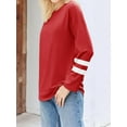 thumbnail image 5 of Long Sleeve Women's Oversized T Shirts Loose Casual Crewneck Tunic Tops Soft Blouse, 5 of 7