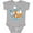 AC-Heather Grey, variant on Inktastic Happy Hanukkah with Fox and Snowflakes Boys or Girls Baby Bodysuit