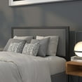 thumbnail image 2 of Flash Furniture Melbourne Metal Upholstered Full Size Headboard in Dark Gray Fabric, 2 of 11