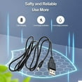 thumbnail image 4 of K-MAINS USB Cable Charger Power Charging Cord Replacement for Ambient Weather WR-299 WR299 Compact Emergency Solar Hand Crank Alert Radio, 4 of 5