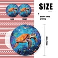 thumbnail image 2 of Orange Sea Turtle Swimming Gracefully In The Deep Blue Ocean - Christmas Ornament Xmas Keepsake Ceramic Ornaments Holiday Decorations for Tree Christmas Gift Ideas 2.95in, 2 of 6
