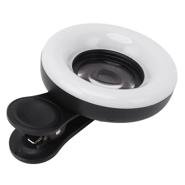 Lente Macro 15X, Lente Macro De Teléfono Con Temperatura De Color Ajustable Con Luz De Relleno Para Fotografía De Belleza, Cosméticos Y Joyería