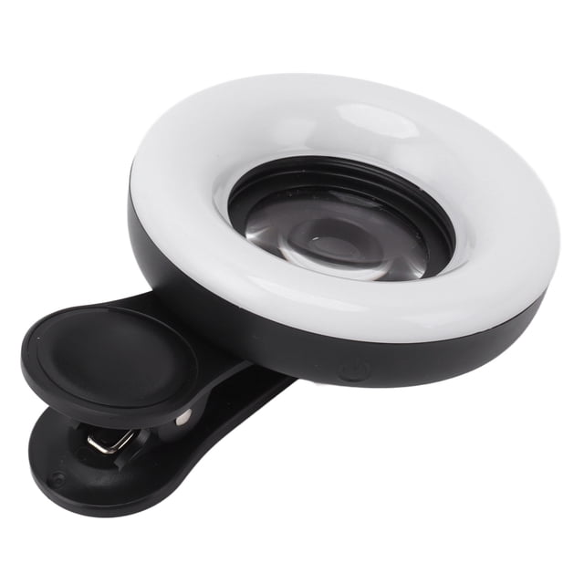 Lente Macro 15X, Lente Macro De Teléfono Con Temperatura De Color Ajustable Con Luz De Relleno Para Fotografía De Belleza, Cosméticos Y Joyería