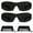 Black x Black, variant on Full Lens No Line Reading Sunglass Safety Magnifying readers Outdoor