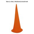 thumbnail image 2 of TiaoBug Christmas Elf Hat Dwarf Hat Long Pointed Witch Hat Storybook Character Costumes Orange One Size, 2 of 3