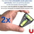 thumbnail image 3 of Shaped Spirit Level Magnetic, Set of 2 Small Handy Spirit Levels for Motorhomes, with Magnet, Spirit Level for Van, Caravan Leveling Ramp, Caravan Accessories, 3 of 5