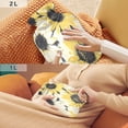 thumbnail image 6 of 2L Hot Water Bottle with Soft Velvet Cover PVC Hot Water Bag for Pain Relief Long-Lasting Warmth Yellow and White Sunflower, 6 of 8
