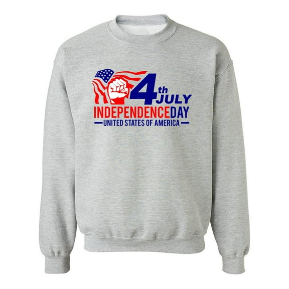 4Th Of July Independence America Sweatshirt Men -Image by Shutterstock, Male XX-Large
