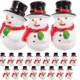 thumbnail image 1 of GOOHOCHY 20 piezas de figuras de muñecos de nieve en miniatura navideñas, artesanías de resina, decoración, adornos de micro paisajes, 1 of 8