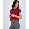 thumbnail image 2 of Real Essentials 5 Pack: Women's Dry Fit Crop Top - Short Sleeve Crew Neck Stretch Athletic Tee (Available in Plus Size), 2 of 5