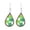 B, variant on YYKihy New Wood Earrings St. Patricks Day Earrings Valentine's Day Gift Rainbow Earrings