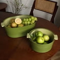 thumbnail image 3 of 1Pc/1 Set Vegetable Colander Large Capacity Double Layer Both Sides Handle Plastic Smooth Surface Draining Bowl Kitchen Accessories, 3 of 8