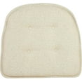 thumbnail image 2 of Non-Slip Tufted Chair Cushions for Dining Room, Kitchen and Office Use, U-Shaped Skid-Proof Seat Pad, 15x16 Inches, 6 Pack, Natural, 2 of 6