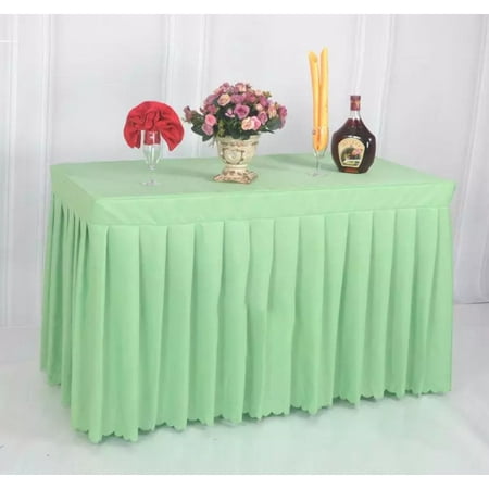 

Touiyu Rectangular Tablecloth Spandex Table Skirt Stretch Fitted Table Cover for Conference Banquet Wedding Banquet Trade Show