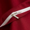 thumbnail image 6 of Burgundy Duvet Cover King Modern Solid Burgundy Bedding Duvet Cover Set Maroon Bed Set with Pillowcases for Adult Teens Brushed Microfiber Ultra Soft Zipper Closure Corner Ties, 6 of 13