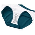 thumbnail image 6 of Serdomi Girls One Piece Swimsuit Trendy Mint Teal Rib Knit Color Block Side-Cutout Bathing Suit for Little & Big Kids Size 14, 6 of 8