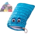 thumbnail image 3 of Bolsa de almacenamiento de útiles escolares bonita, estuche portátil con cremallera para lápices para niños, azul, 3 of 3