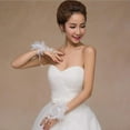 thumbnail image 3 of Elegant Wedding Short Fingerless Gloves Evening Party Women Ladies Bridal Gloves, 3 of 10