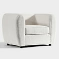 thumbnail image 3 of Furniture of America Nallia Tuxedo Style Upholstered Boucle Fabric White Accent Chair, 3 of 12