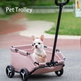 thumbnail image 2 of LISM Lightweight Folding Pet Trolley Dog Car Pet Stroller ShopWise Round, 2 of 12