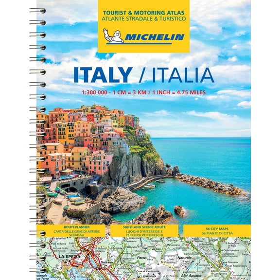 Atlas (Michelin) Michelin Italy Road Atlas, (Spiral-Bound)