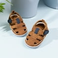 thumbnail image 6 of HsdsBebe Baby Boys Shoes Infant Summer Sandals Closed Toe Shoe for Newborn 0-18 Months, 6 of 9