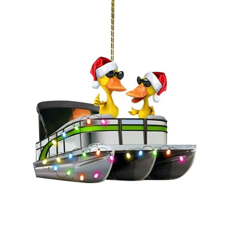 

Cptfadh Room Decor Christmas Pendant Metal Shaped Christmas Four Pets Bat Decoration