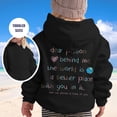 thumbnail image 2 of Tanghaowl Kids Hoodies Girl Hoodie Long Sleeve Soft Sweatshirt Graphic Hoody Kids Cute Pullovers Top Clothes for Girls with Cute Print Black 12-13 Years, 2 of 4