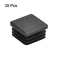 thumbnail image 3 of 30Pack 25mmx25mm(0.98inch) Plastic Tubing Plug Square Post End Caps Black, 3 of 6