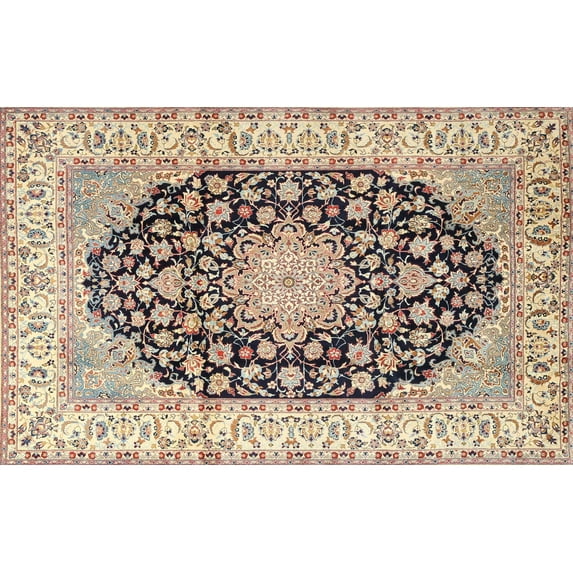 Ahgly Company Indoor Rectangle Traditional Chestnut Brown Persian Area Rugs, 5' x 8'