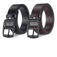 thumbnail image 1 of Cinturón De Piel Hombre De Moda Accesorios Para Hombre 2pcs Xtellar Negro/marrón, 1 of 4