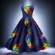 thumbnail image 1 of WILLBEST Vestidos Verano Vestido De Temperamento Retro Con Falda Grande Y Tirantes Estampados De Carnaval Para Mujer 997, 1 of 3