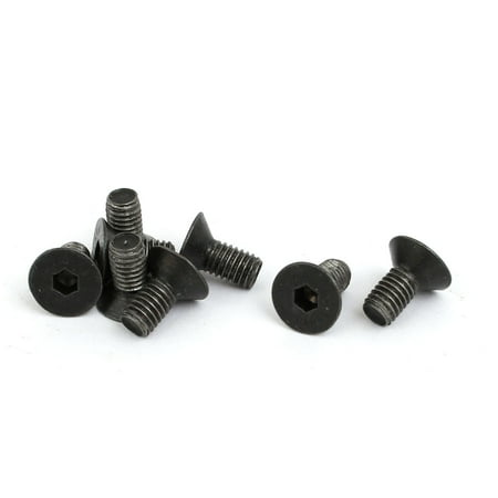

8pcs M5x10mm Flat Countersunk Head Hex Socket Left Hand Thread Bolt DIN7991