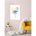 thumbnail image 3 of Awkward Styles Flamingo Metal Wall Art Pyramid Home Decor Prints, 3 of 5