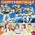 thumbnail image 2 of Buzz Lightyear Party Supplies for Photography Taspestry Birthday Decorations Post Backdrop Banner Background, 2 of 6