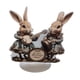 thumbnail image 2 of Letrero acrílico de conejito de Pascua, placa decorativa de conejo, decoración de Pascua, centro de mesa con 2 conejitos, 2 of 9