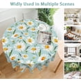 thumbnail image 5 of White Daisy 60 inch Round Tablecloth,Watercolor Floral Circle Table Cover Stain Resistance Water Repellent Wrinkle-Free Table Cloth for Home Kitchen Dining Party Patio Indoor Outdoor, 5 of 6