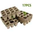 thumbnail image 1 of Peat Pots Seed Starter Trays Biodegradable Seedling Pots Germination Trays  Organic Plant Starter Kit, 1 of 9
