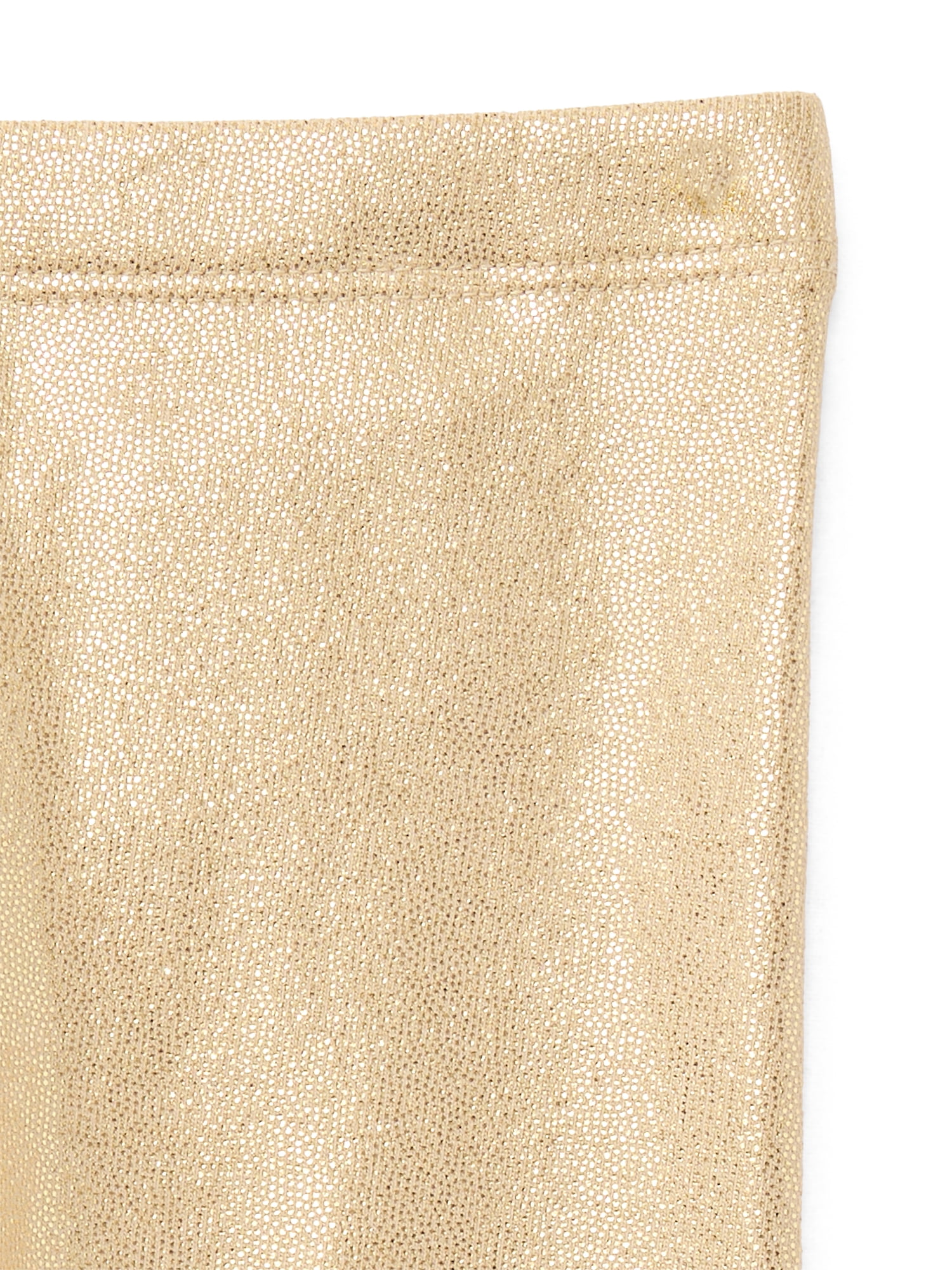 Garanimals Baby Girls Holiday Foil Leggings with Lettuce Edge, Sizes 0-24 Months