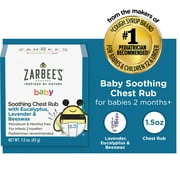Zarbee's Baby Soothing Chest Rub with Eucalyptus & Lavender, Petroluem-Free Safe and Effective
Formula, 1.5 Ounce