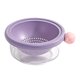thumbnail image 1 of Colador de cocina, cuenco escurridor, herramienta de cocina para el hogar, cesta para lavar verduras y frutas, para limpiar alimentos, uvas y bayas. Violeta 18x75cm, 1 of 8